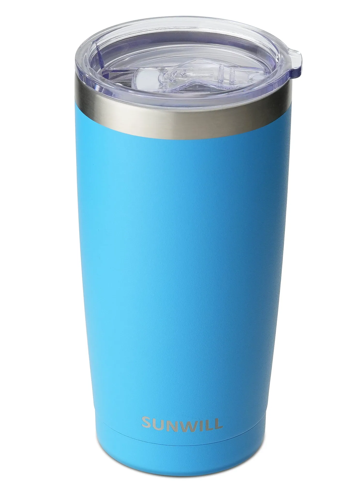 A 20 oz SUNWILL travel tumbler
