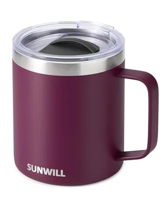 14 oz Coffee Mug with Handle, Plum
