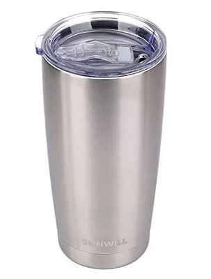 20 oz Travel Tumbler, Stainless Steel