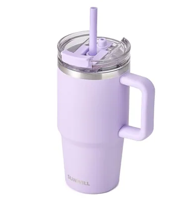 20 oz Straw Tumbler with Handle, Orchid