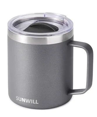 14 oz Coffee Mug with Handle, Cool Gray