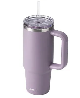 30 oz Straw Tumbler with Handle, Muted Violet