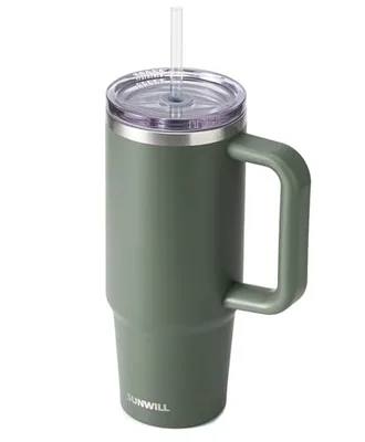 30 oz Straw Tumbler with Handle, Camp Green
