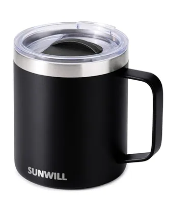 14 oz Coffee Mug with Handle, Black