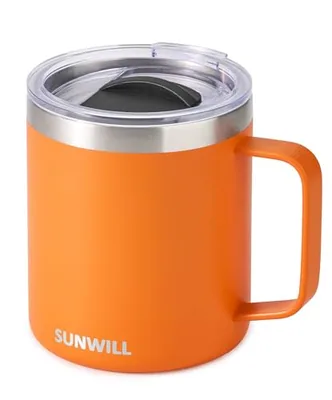 14 oz Coffee Mug with Handle, Orange